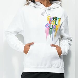 Cross Colours Graphic Drip Pull Over Hoodie Size XS / Extra Small